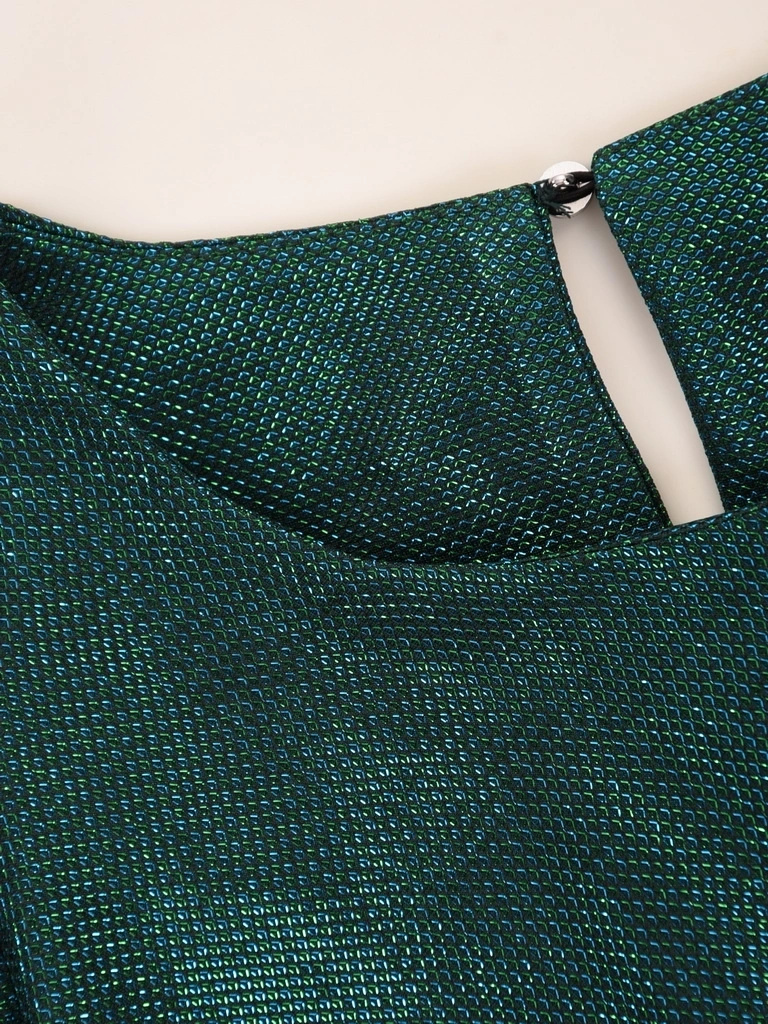 Elegancki komplet damski ze spodniami butelkowa zieleń – trapezowy krój pięknie wysmukla sylwetkę 40852