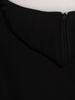 Czarna sukienka z koronkowymi rękawami, elegancka kreacja na wieczór 18964