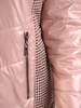 Przejściowa kurtka damska z ozdobnymi wstawkami w pepitkę 33074