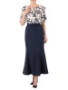 Elegancka suknia wieczorowa maxi w kwiaty – fason syrenka pięknie modelujący sylwetkę 39370