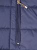 Płaszcz damski z pikowanej tkaniny z futerkowym kołnierzem 31283