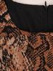 Sukienka w luźnym fasonie, jesienna kreacja z ekologicznej skóry 27893