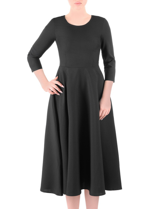 Rozkloszowana sukienka w kolorze czarnym 34991