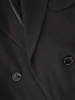 Elegancki czarny płaszcz damski trencz – wysmuklający fason z wiązaniem w talii 41317