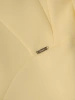 Cytrynowy żakiet damski do sukienki na wesele – prosty fason z wyszczuplającymi przeszyciami 32888