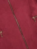 Elegancka bordowa marynarka damska do sukienki – wygodny prosty fason zapinany na zamek 42283