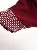 Elegancki sweter damski w odcieniu bordo – luźny, swobodny krój z dekoracyjnym wiązaniem 42164