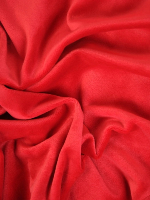 Czerwona sukienka midi z kopertowym dekoltem – rozkloszowany fason z asymetrycznym dołem 32012