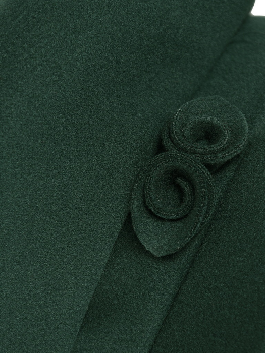 Elegancka czapka damska kaszkiet z daszkiem butelkowa zieleń – wygodna regulacja obwodu na jesień i zimę 42355
