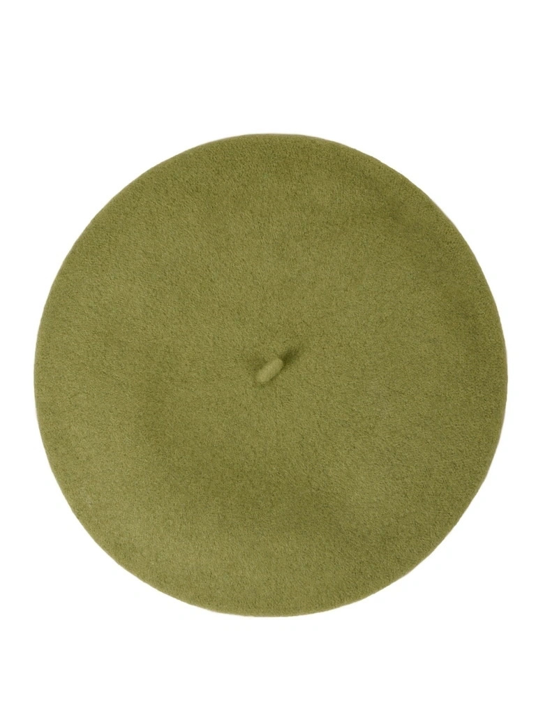 Elegancki zielony beret damski wełniany – ciepły dodatek w stylu francuskim na chłodne dni 40876