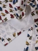 Oliwkowa sukienka bawełniana w zwierzęcy print – prosty fason wysmuklający sylwetkę 6448