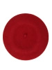 Elegancki beret damski wełniany w kolorze zgaszonej czerwieni – fason francuski z antenką dodający szyku 42703
