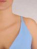 Rozkloszowana sukienka wizytowa maxi błękitna – kobiecy fason pięknie modelujący sylwetkę 30268