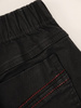 Czarne spodnie damskie z gumą w pasie 34895
