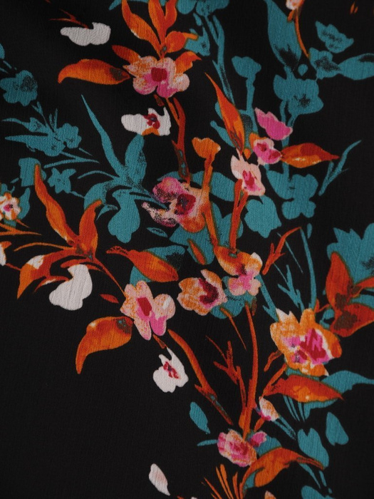 Sukienka z szyfonu, zwiewna kreacja w kwiaty 26958