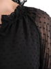 Elegancka bluzka damska z ozdobnie wiązaną stójką 34965