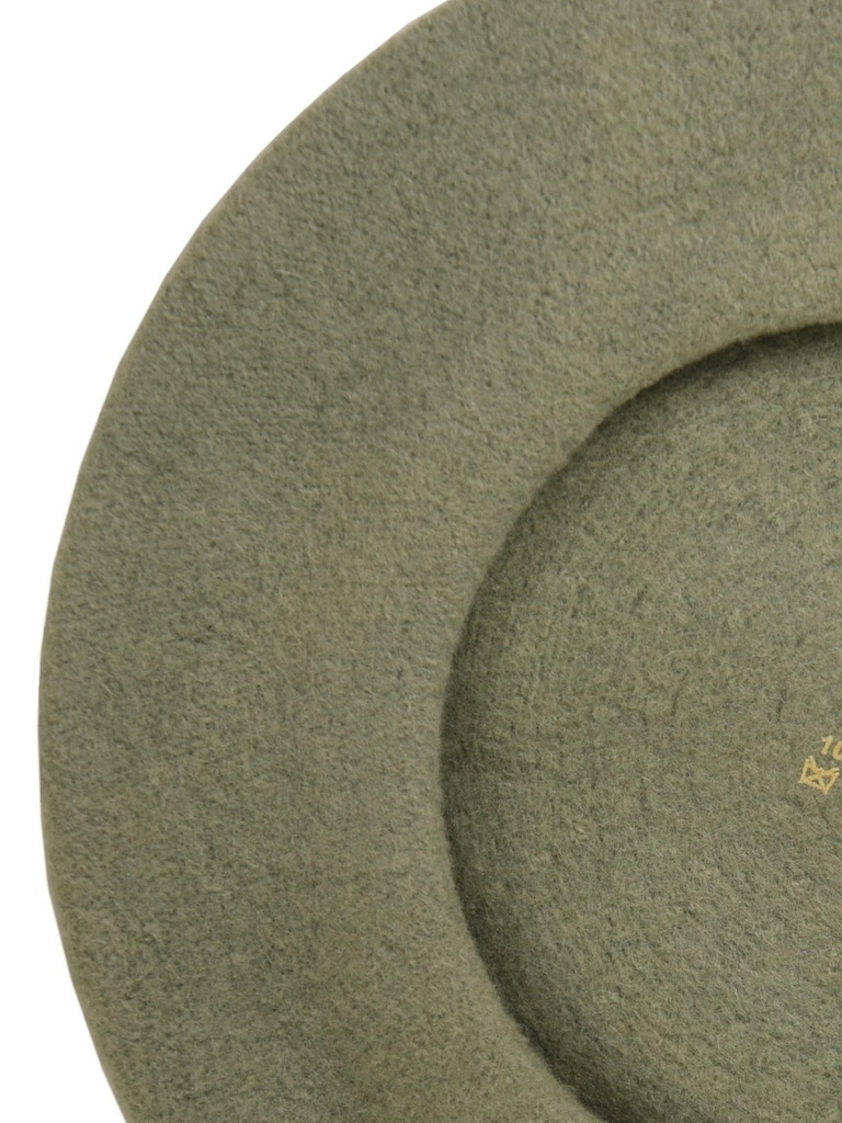 Elegancki beret wełniany damski w kolorze pastelowej zieleni – francuski szyk z antenką na jesień i zimę 40871