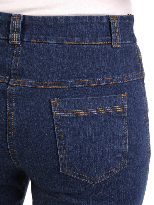 Dżinsowe spodnie z ozdobnymi zamkami 29137