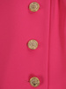 Asymetryczna sukienka z kopertową zakładką, kreacja z guzikami 21353