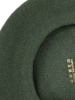 Elegancki beret damski wełniany w odcieniu khaki – francuski fason z antenką zapewniający ciepło 40873