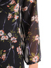 Luźna sukienka z szyfonu, kreacja z ozdobnym wiązaniem na dekolcie 30500