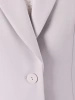Elegancki żakiet damski do sukienki na wesele – prosty fason w gołębim kolorze 40015