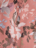Luźna sukienka z szyfonu, kreacja z ozdobnym wiązaniem na dekolcie 30714