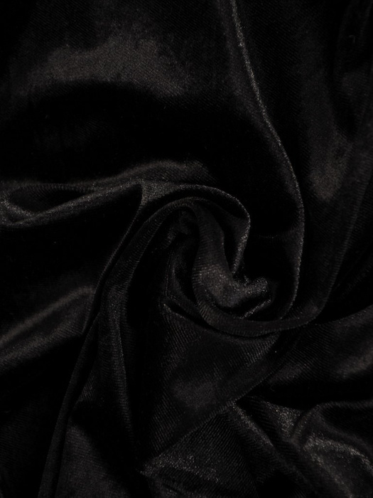 Czarna sukienka z cekinową aplikacją, wieczorowa kreacja z aksamitu 23719
