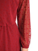 Tiulowa sukienka w groszki, kreacja w rozkloszowanym fasonie 30288