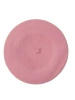 Elegancki beret damski fason francuski brudny róż – ciepły model z wełny merynosa na zimę 40896