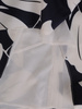 Granatowa sukienka w liście, luźna kreacja z tkaniny 19981.