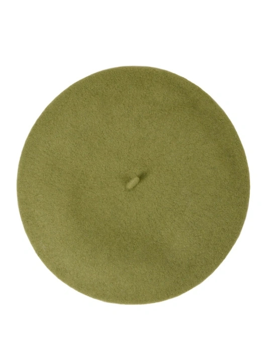 Elegancki zielony beret damski wełniany – ciepły dodatek w stylu francuskim na chłodne dni 40876