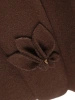Elegancki kapelusz damski zimowy cloche – stylowe wywinięte rondo z ozdobną wstawką 42406