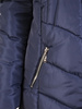 Granatowa kurtka z pikowanej tkaniny z ozdobnym kapturem 31102