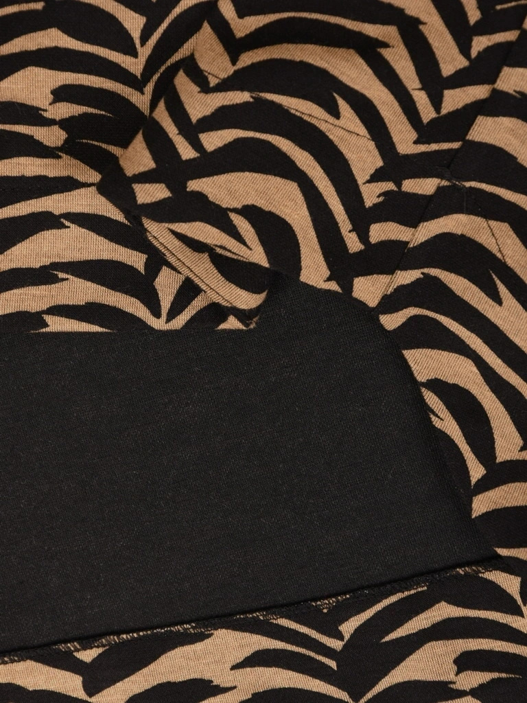 Elegancka bluzka koszulowa damska ciemnobeżowa – luźny fason z rękawem kimono 42322