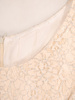 Rozkloszowana sukienka z kokardą, kreacja z koronkowym topem 30145