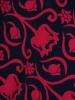 Elegancka sukienka rozkloszowana midi w kwiaty – kopertowy dekolt z kołnierzykiem 25252