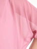 Różowa bluzka Plus Size z rękawami kimono – idealna na upalne dni 42055