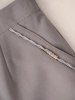 Elegancka spódnica midi o prostym kroju szara – kobiecy fason z rozcięciem modelujący sylwetkę 35631