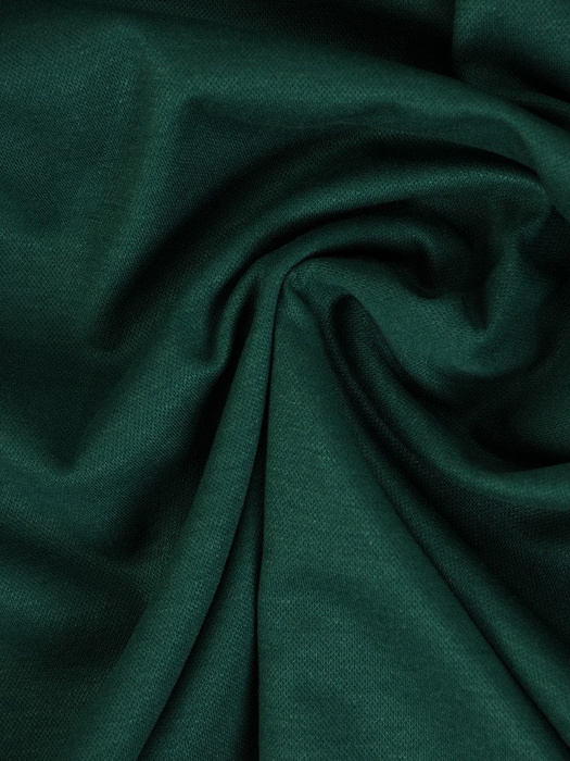 Zielona sukienka z dzianiny, modna kreacja z kontrastowymi lamówkami 22112.