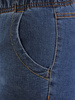 Dżinsowe spodnie damskie z gumą w pasie 34898