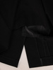 Czarna sukienka z koronkowym gorsetem, kreacja z łączonych tkanin 23269