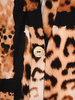 Bluzka, tunika w zwierzęcy wzór z rozpinanym dekoltem 30987