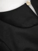 Elegancki kostium damski ze spodniami czarny – ponadczasowy prosty krój wysmuklający sylwetkę 37270