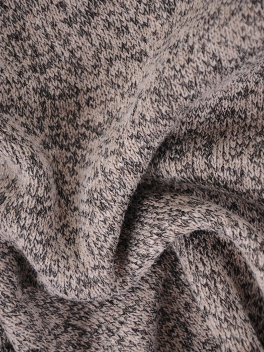 Elegancki sweter damski rozpinany na zamek – prosty krój ze wstawkami z ekoskóry 38977