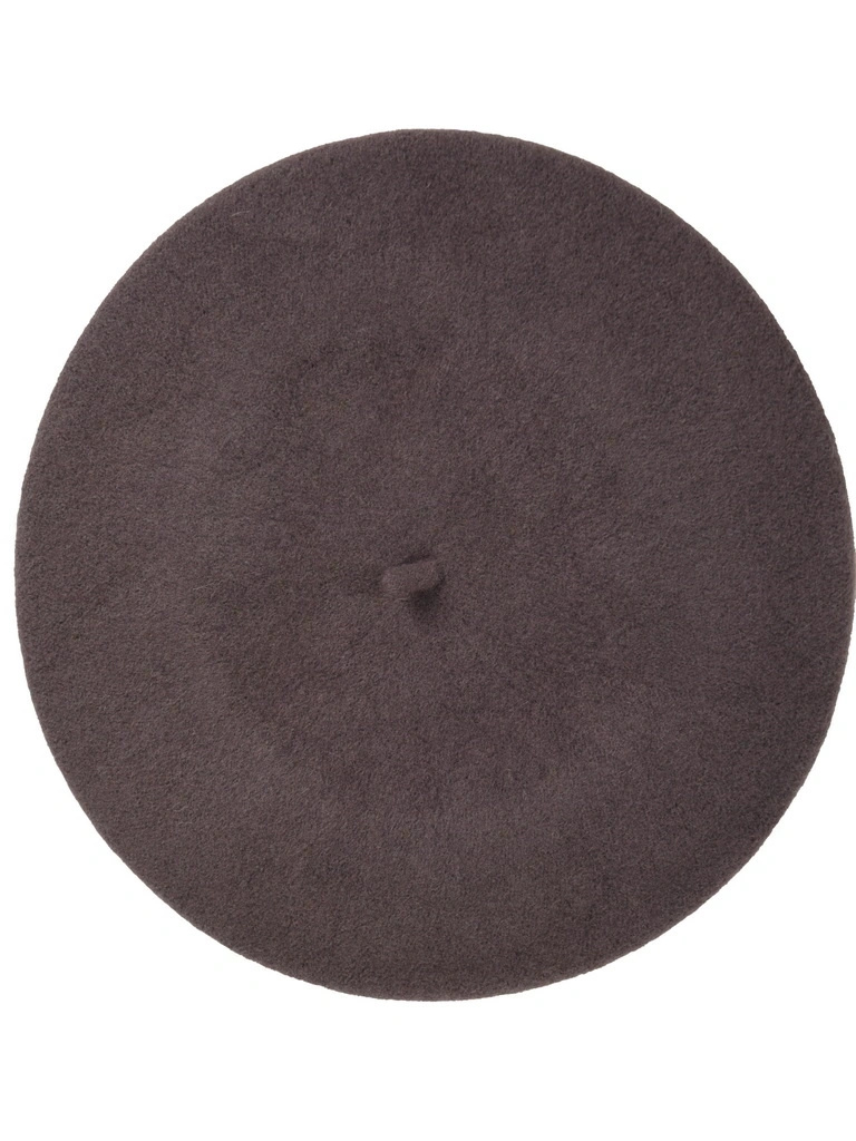 Elegancki beret damski wełniany – francuski fason z antenką chroniący przed chłodem 40864