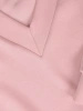 Pudroworóżowy komplet dresowy z bluzką V-neck i prostymi spodniami – swobodny fason maskujący niedoskonałości 41250