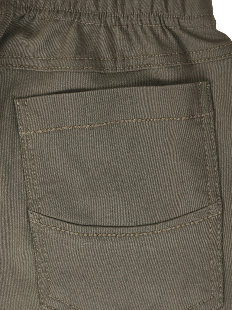 Eleganckie spodnie damskie khaki plus size z wysokim stanem – wysmuklający fason do biura i na co dzień 37640