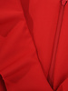 Kopertowa czerwona sukienka, kreacja z modnym żabotem 24843