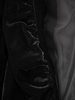 Żakiet damski, czarny, aksamitny z ozdobnym kołnierzem 37772